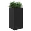 Tomostar 2-Piece Outdoor Planter Set, Black, 40 x 40 x 80 cm, Polyrattan view 4