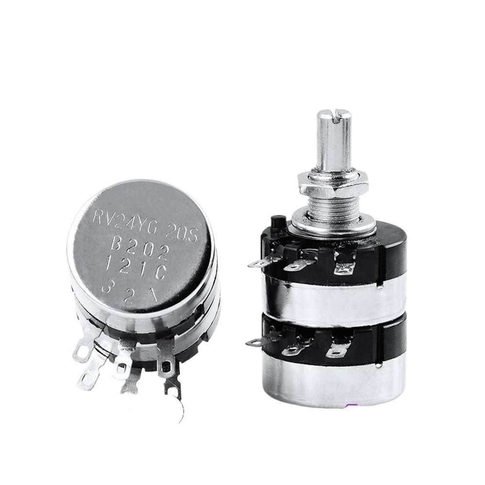 RV24YG20S B1K–500K Dual Potentiometer with Knob Dial