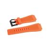 SiChouwz 24 mm Watch Band Compatible with Bell & Ross BR-01 and BR-03, Silicone, with Tool (Black, Silver Buckle) view 3
