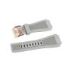 SiChouwz 24 mm Watch Band Compatible with Bell & Ross BR-01 and BR-03, Silicone, with Tool (Black, Silver Buckle) view 4