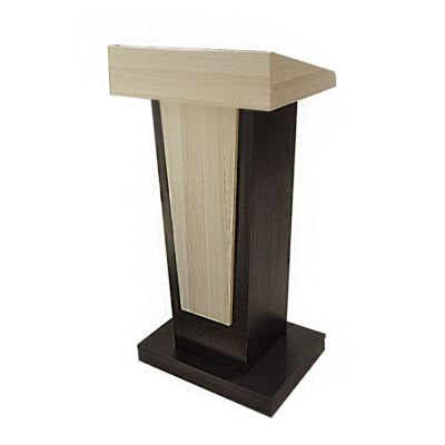 Portable Rolling Podium Stand with Reading Shelf and Storage