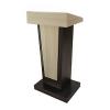 Portable Rolling Podium Stand with Reading Shelf and Storage view 1