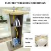 Portable Rolling Podium Stand with Reading Shelf and Storage view 4