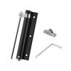 Automatic Hydraulic Door Closer, Quiet Operation, Adjustable Force, Black view 1