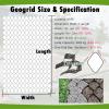 Scalable Geogrid for Retaining Walls and Erosion Control, Permeable Paver Grid with Drainage Holes for Slope Stabilization and Outdoor Soil Reinforcement view 3