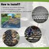 Scalable Geogrid for Retaining Walls and Erosion Control, Permeable Paver Grid with Drainage Holes for Slope Stabilization and Outdoor Soil Reinforcement view 4