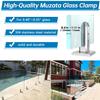 Stainless Steel Glass Clamp, Heavy-Duty Spigot for Pool Fence and Railing Post Installation view 3