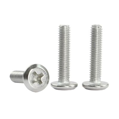 LPANBTGU 1–30 pcs Cross-Slot Flat-Head Furniture Connector Screws, M2–M10 Stainless Steel (30 mm, M10, 1 pc)