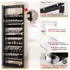 MLYAYE Large Hidden Pull-Out Shoe Rack Organizer, Metal Steel, D610mm/24in H785mm/31in view 4