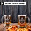 MyMomentCraft Personalized Beer Stein “Cheers to [Name] Since [Year]” for Men, Beer Lovers, Birthdays & Father’s Day (One-Sided Engraving) view 3