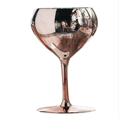 JgYiAngBq Goblet, Rose Gold Red Wine Glass, Electroplated Crystal