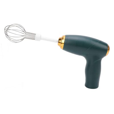 Yosoo Health Gear Cordless Electric Hand Mixer, 1200 mAh USB-Rechargeable Mixer with Stainless Steel Beaters and Dough Hooks, Green