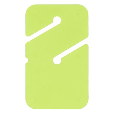 SYUULCOI Rectangular ABS Dive Line Marker, Highly Visible, Compact, for Cave Diving (Fluorescent Green)