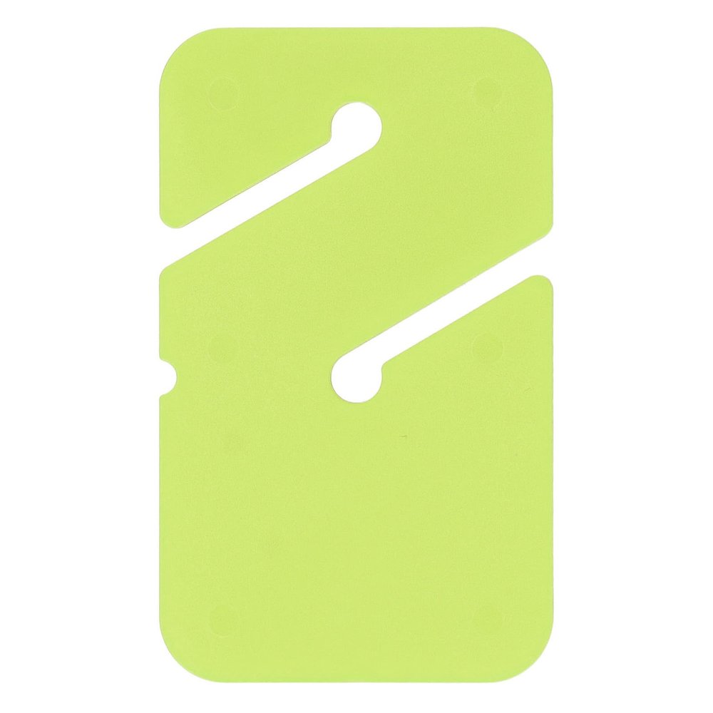 SYUULCOI Rectangular ABS Dive Line Marker, Highly Visible, Compact, for Cave Diving (Fluorescent Green)