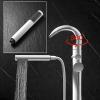 BiaoTeng Freestanding Gold Tub Faucet with Waterfall Spout and Hand Shower view 4
