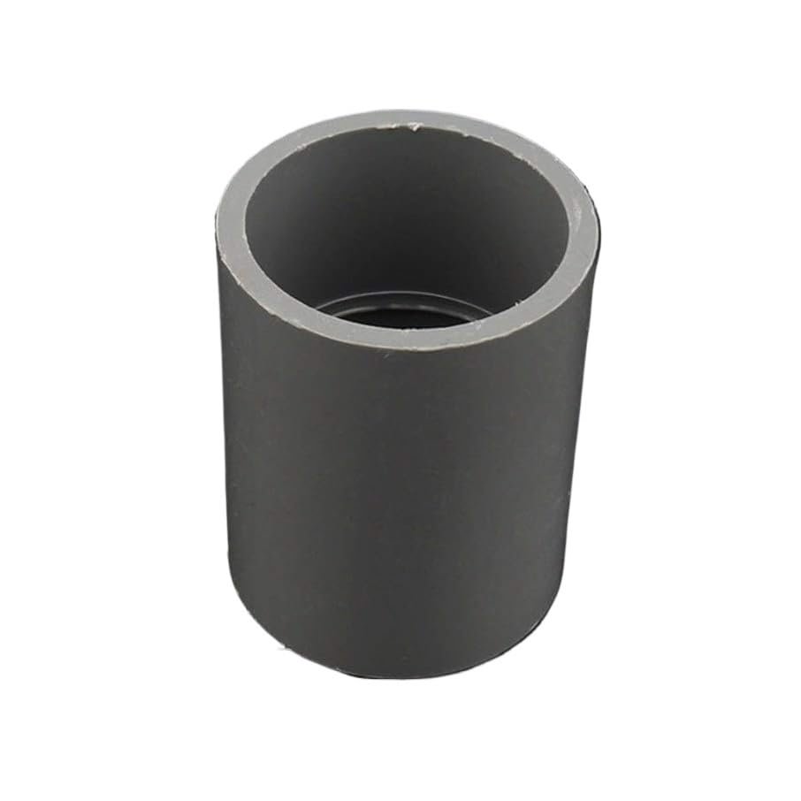 PVC Pipe Connectors, 5-Piece Set, Gray, Direct, 40 mm