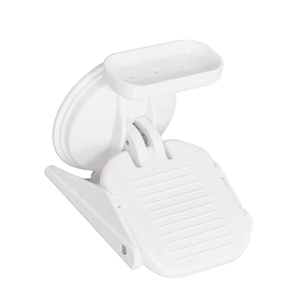 ZBIianxer Non-Slip Bathroom Stool for Older Adults, Foldable Space-Saving Design with Removable Storage