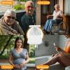 ZBIianxer Non-Slip Bathroom Stool for Older Adults, Foldable Space-Saving Design with Removable Storage view 2