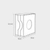YHxFlux Solid Wood CD Storage Box and 12-Inch Record Rack view 2