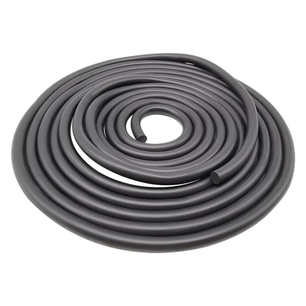 Heat-Resistant Silicone Rubber Cord, 2 mm × 10 m, Black