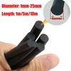 Heat-Resistant Silicone Rubber Cord, 2 mm × 10 m, Black view 2