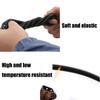 Heat-Resistant Silicone Rubber Cord, 2 mm × 10 m, Black view 4
