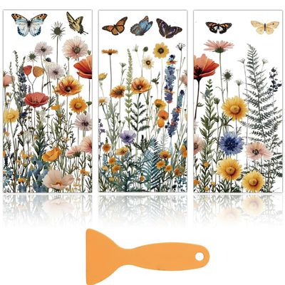 PRESSINART 3 Floral Rub-On Transfers
