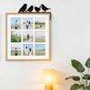 SUPERDANT Metal Bird Door Frame Corner Decor, Black, 30 x 15 cm view 4