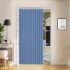 Blackout Magnetic Accordion-Style Folding Curtain for Doors and Room Dividers, Dark Blue, W150 x H180 cm view 1