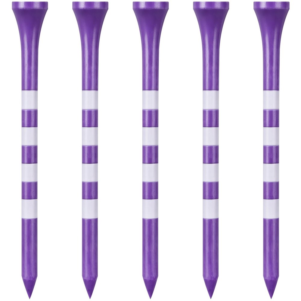 Zivisk Wooden Golf Tees – 100 Pack, 83 mm Bamboo Tees (Purple)