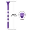 Zivisk Wooden Golf Tees – 100 Pack, 83 mm Bamboo Tees (Purple) view 2