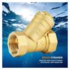 1" BSPP Female-Threaded Y-Shaped Brass Strainer Valve Fitting view 2