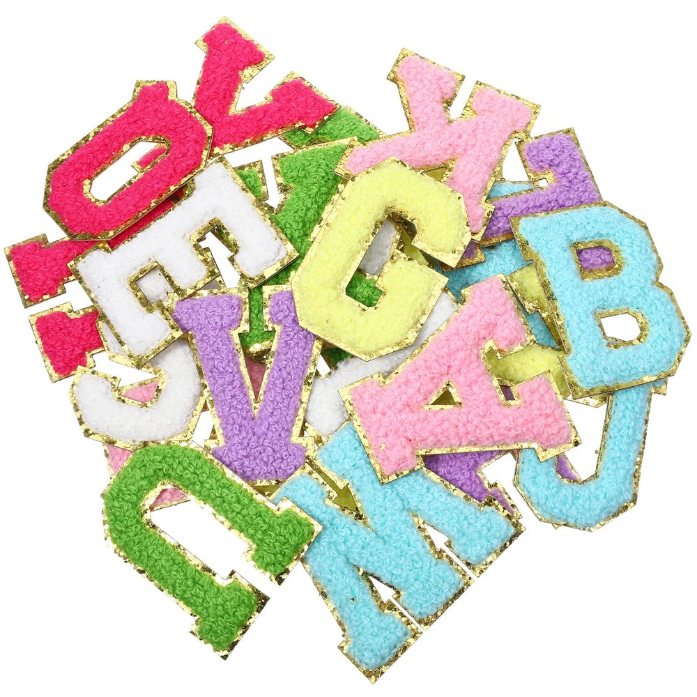Cobee 26-Piece Alphabet Iron-On Patches A-Z