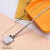Metal Spoon Straws - Reusable Stainless Steel 2-in-1 Coffee and Tea Spoon with Straw Handle view 2