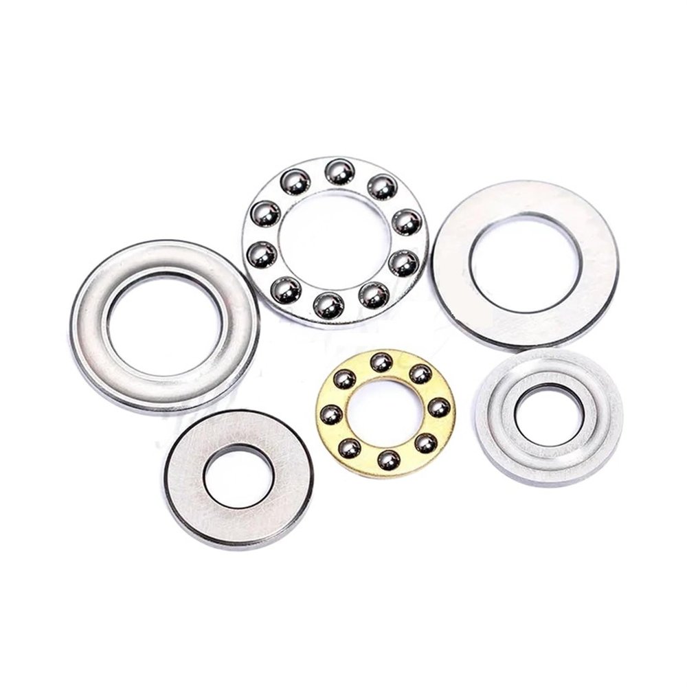 YPEZASDLW Bimetal Shielded Micro Groove Ball Bearings, 5-Piece Set: F2-6M, F2.5-6M, F8-22M, F8-14M, Miniature Aircraft Thrust Ball Bearing (F6-11M)