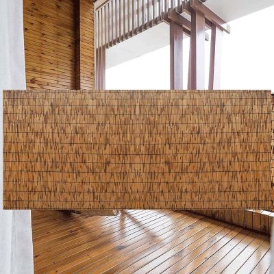 CFDZCP Bamboo Fence Roll, Privacy Screen for Garden, Patio, Yard, Pool, Pond, and Balcony, 3 x 33 ft (91 x 1,000 cm)