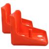 Sewroro 2-Pack Red PE Livestock Salt Lick Holders for Sheep and Goats view 1