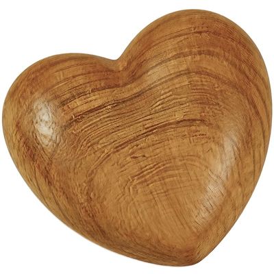 CREATCABIN Handmade Olive Wood Heart
