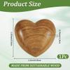 CREATCABIN Handmade Olive Wood Heart view 2