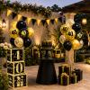 QIFU 40th Birthday Decorations for Men, 25-Piece Black and Gold Set view 4