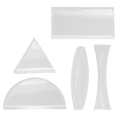 PAMINGONO Glass Optical Lens Set for Light Refraction, 5 Pieces
