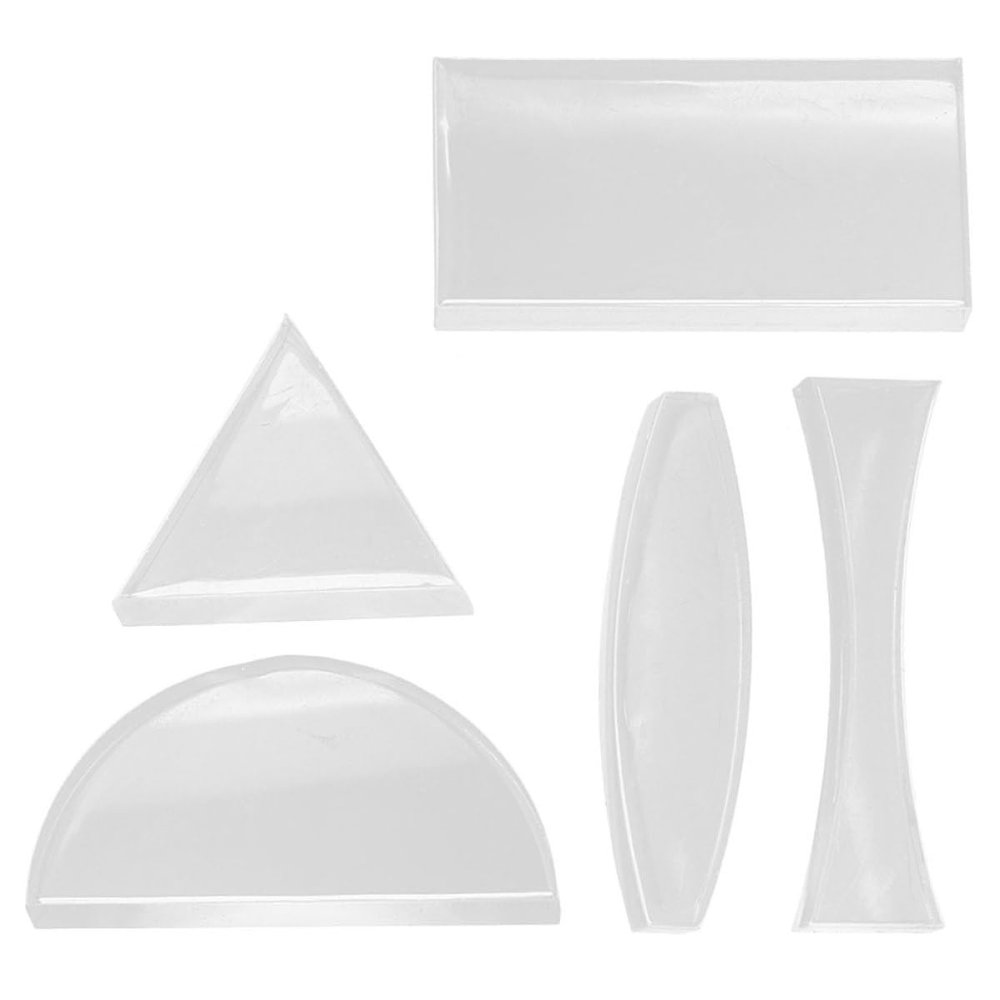 PAMINGONO Glass Optical Lens Set for Light Refraction, 5 Pieces