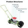 Manual Vegetable Seeder, Adjustable Row Spacing and Depth, Ideal for Small Gardens view 2