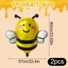 Happy Bee Foil Balloon - Helium Animal Balloon view 2