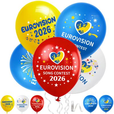 30 Pack Eurovision Balloons