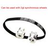 CHAOUYYZ GT2 520/528/540/550/570/586/600 mm Timing Belt, Closed-Loop Rubber Belt, 6 mm Wide, for GT2 Pulley view 2
