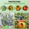 Garden Bird Netting with Zippers and Drawstring, 100 x 80 cm view 4