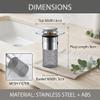 Pop-Up Sink Stopper with Strainer view 2