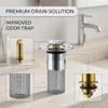 Pop-Up Sink Stopper with Strainer view 3