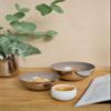 EDZARD Liora Bowl (15.5 cm), Silver-Tone Stainless Steel, Pearl Beige Interior view 2